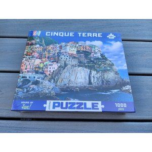 Cinque Terre 1000pc Jigsaw Puzzle Italian Cliffs 29.5"x19 5/8" - New Sealed